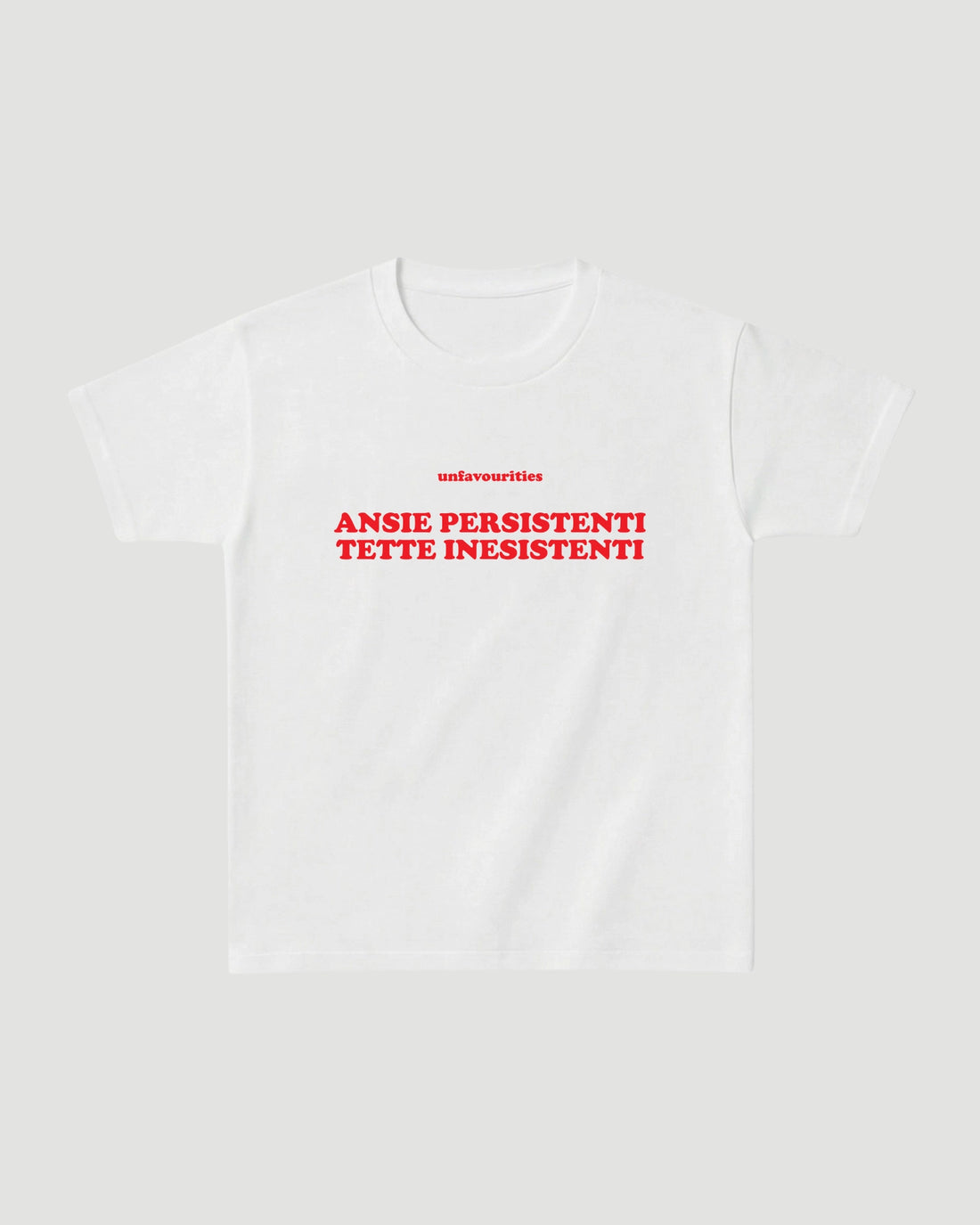 'ansie persistenti tette inesistenti' classic tee - Unfavourities