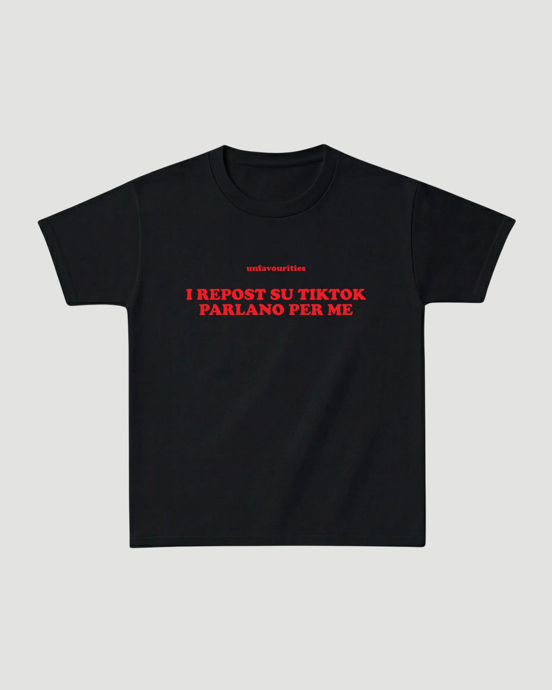 'i repost su tiktok parlano per me' classic tee - Unfavourities