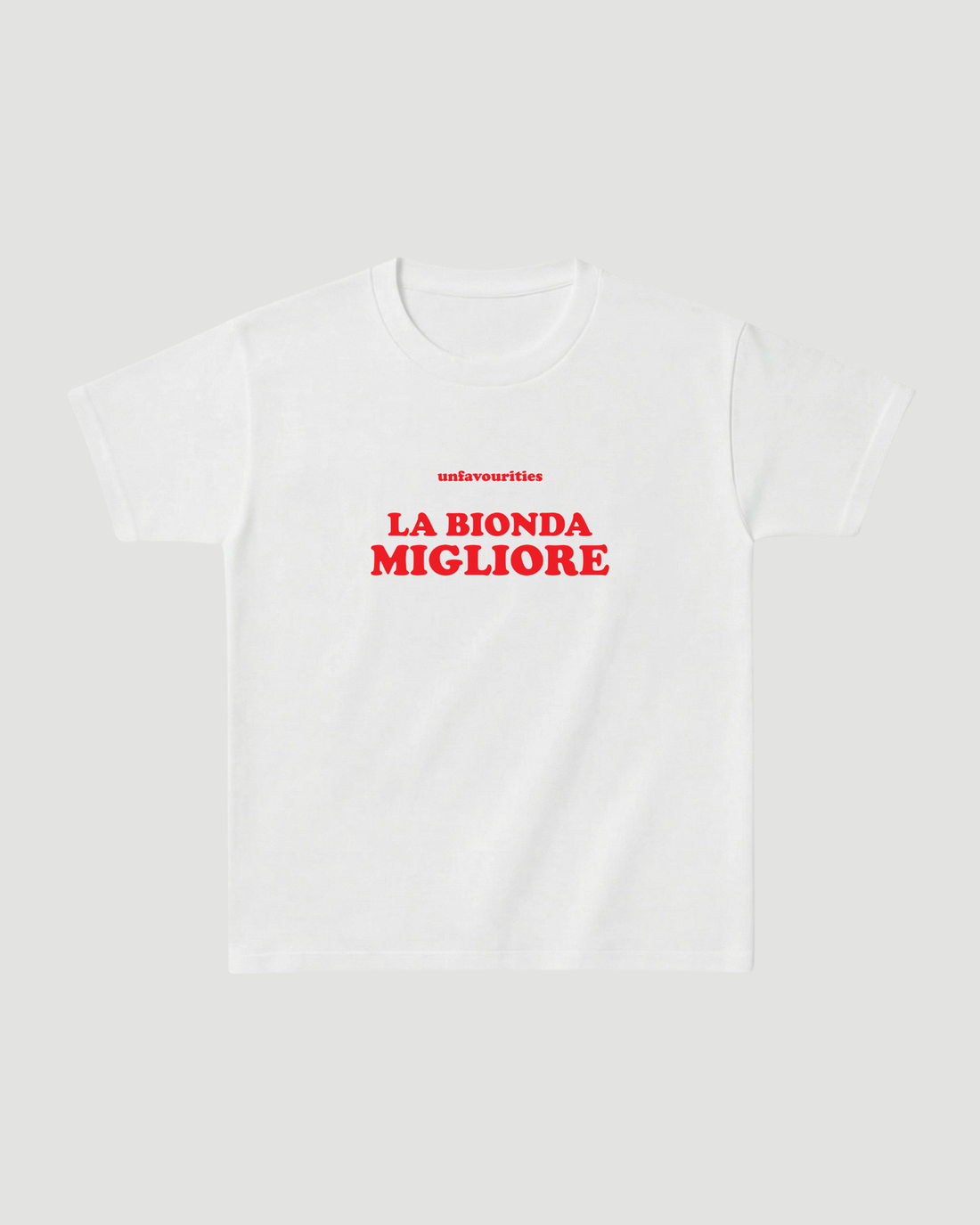'la bionda migliore' classic tee - Unfavourities